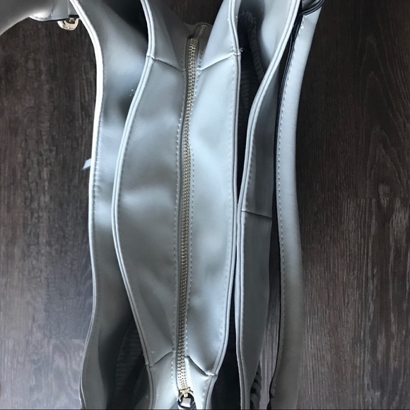 BOGO Stunning Light Grey Purse w Braid Detail - Picture 3 of 7